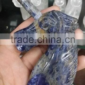 Sale a kind of natural quartz crystal unicorn stone for decoration