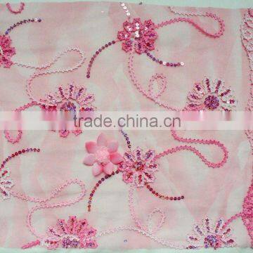 mesh spangle embroidery fabric