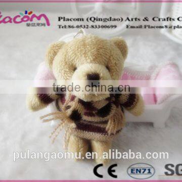Cheapest and Hot Selling Plush Keyring Bear With Sweater photo-2