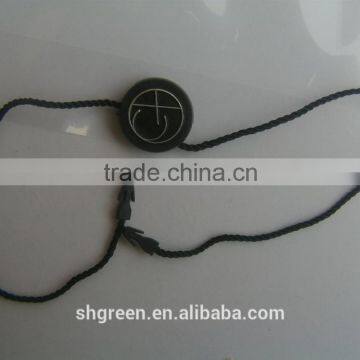 Jewelry string seal tag with siliver brand name