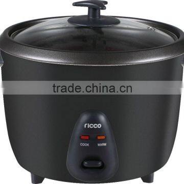 Black color drum shape rice cooker with different sizes
