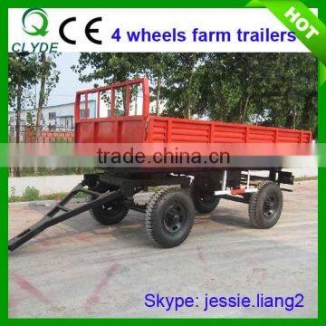 High quanlity farm trailer for garden tractor for sale