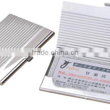 Metal promotional name card case