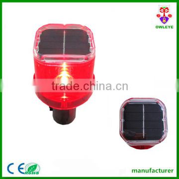 Solar-powered blinker traffic signal light /Flare solar-powered warning light