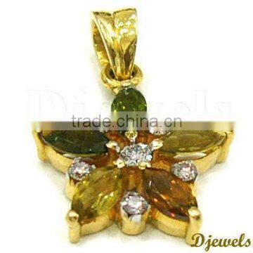 Diamond Gold Pendants , Gold Pendants , Diamond Jewelry