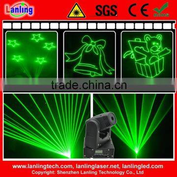 Green mini moving head DMX laser disco light