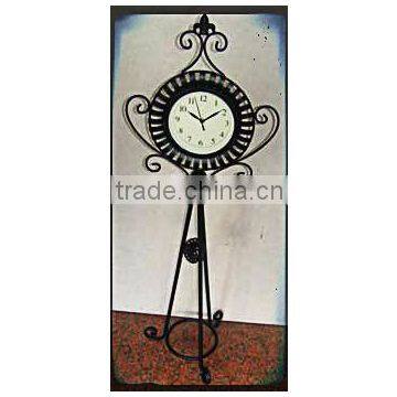 home decor handicraft antique vintage metal floor standing clock antique grandfather clock