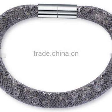 20 Mixed Color Mesh Stardust Bracelet , Magnet Clasp Bracelet Mesh Bracelet for Woman photo-4