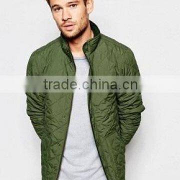 QUILTED MEN LEATHER JACKET MADE OF SHEEP LEATHER