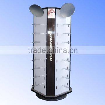 revolving sunglasses display stand; counter eyeglasses display stand;eyewear display countertop