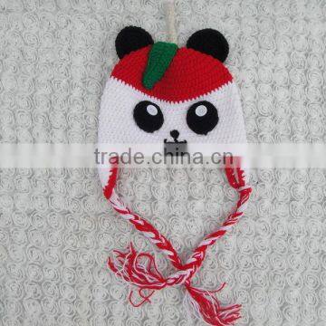 High quality custom style winter warmth crochet hats for cute baby girl cartoon hat