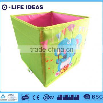 green pink elephant kids toys collecting foldable storage box