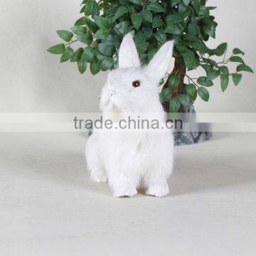 Handmade Real Fur Rabbit Animals Toy photo-2