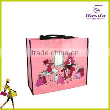 non-woven fabric with lamiantion shopping bag