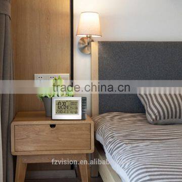 433MHz Wireless RF RCC Weather Station With Indoor Outdoor Thermometer Hygrometer Sauna Temperature Clock 3 Transmitters photo-3