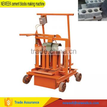 NEWEEK easy operate electric small cement brick blocks making machine