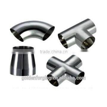 Forging Mechanical Parts Fabrication Services Cross Pipe Fittings Stainless Steel Tee Black Steel Pipe Tee photo-2