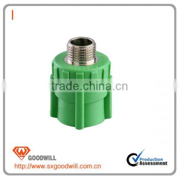 20MM- 110MM Green color PPR Pipe Male Thread Socket