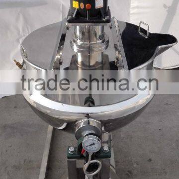 SUS Jacket Big Outdoor Industrial Steam Cooking Pots With Mixer photo-5