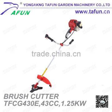 43cc 1.25kw Two Stroke Single Cylinder Gas Powered Brush Cutter (TFCG430E) photo-2