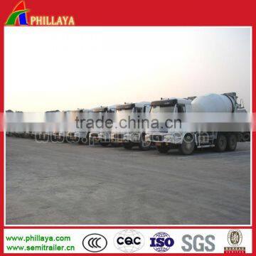 2015 hot selling semi-trailer cement mixer, factory supply cement mixer trailer