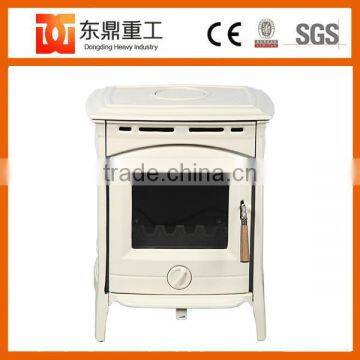 Multi fuel type wooden burning stove/fireplace heater HF905UCE Ivory white colour