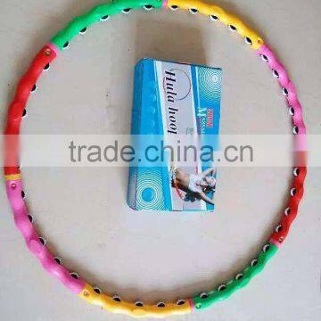 8sections Portable Pulley Massage Waist&abdomen Exercise Hula Hoop/98cm Detachable Hula Hoop
