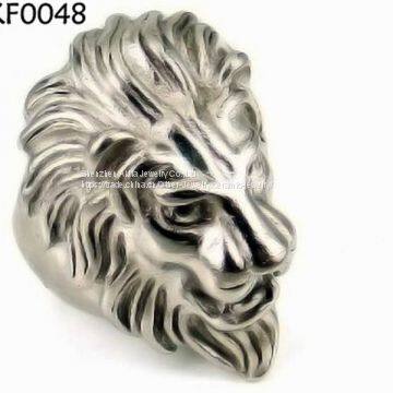 Casting Lion Rings Titanium Steel Mens Gothic Brand Rings