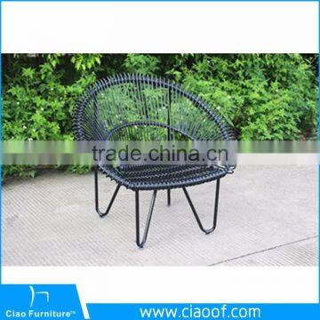 Garden Round Wicker Chair Unique Design Peacock Chair photo-3