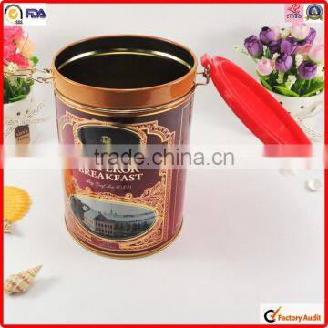 SGS Testing Printing Metal Round Coffee Tin Can for Packaging photo-2