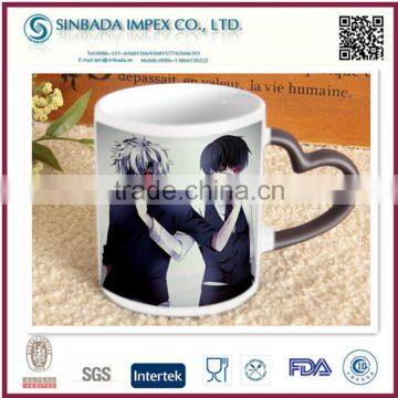 AB grade with cartoon design color changing mug