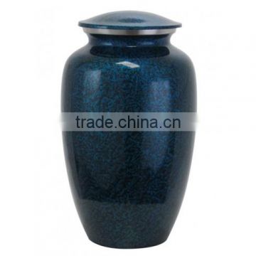 Brass Classic Blue Cremation Urns For Funeral Supplies Products