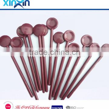 Taizhou Plastic PS L18 Round Head Cocktail Stirrer, Plastic Muddler