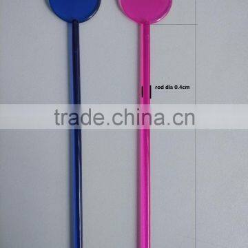 Plastic Swizzle Sticks, Round Head Cocktail Stirrer, Plastic Muddler photo-3