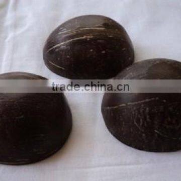 Natural polished Coconut Shell Candle Holder