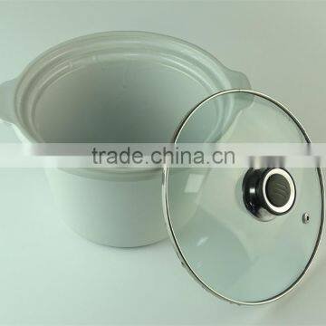 White Serveware Porcelain Serving Soup Tureen With Clear Lid photo-2