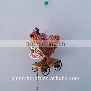 2017 Christmas Tree Hanging Resin Turkey Christmas Item
