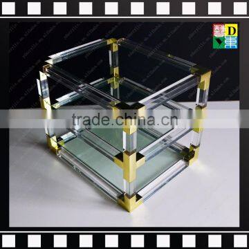 Clear Acrylic Coffee Table Side Table Living Room Tea Table photo-5