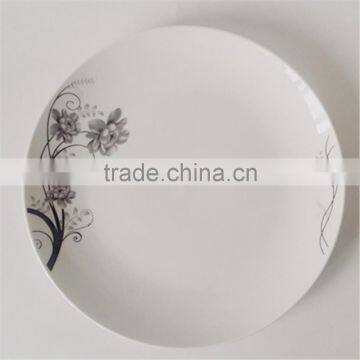 Ceramic Porcelain Round Pizza Plate Coupe Shape Plate