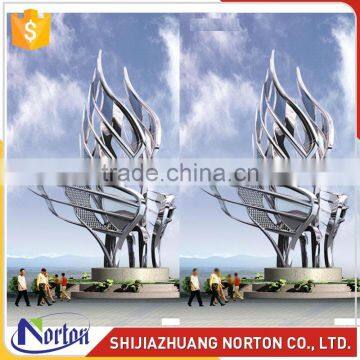 Large stainless steel sculpture for square decor NTS-013LI