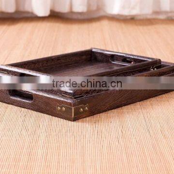 Retro high grade wood different size serving tray