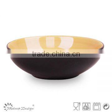 Hot Ceramic Two-tone Soup Plate Top Selling Factory photo-4