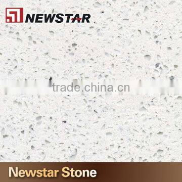 Newstar White Galaxy Crystal Artificial Quartz Table Tops Vanity Top