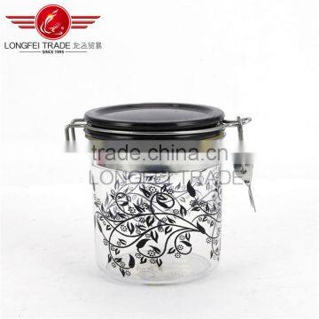 Good Design Wholesale Small 10*11cm Plastic Airtight Jars / Storage box with Stainless Steel lid /Cover