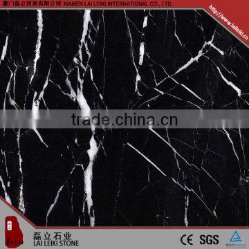 Rich textures polished Black-Marquina polished nature marble