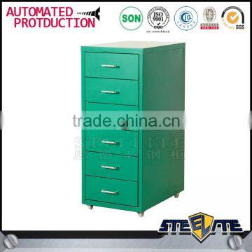 Small steel drawer cabinet mobile storage cupboard for bedroom