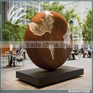 Modern Garden Art Craft Decorative Corten Steel Elaborate Sculpture