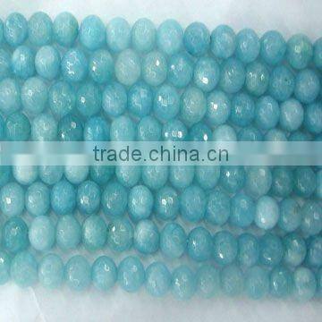 8MM round natural aquamarine beads