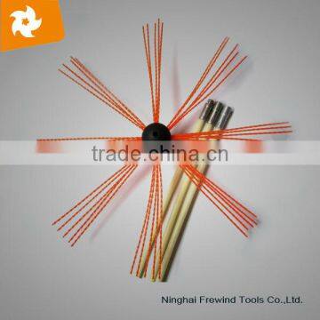 Chimney sweep brush for drill,tornado cleaning brush