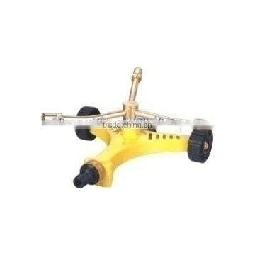 WD33011, metal 3-arm swivel sprinkler with wheel base